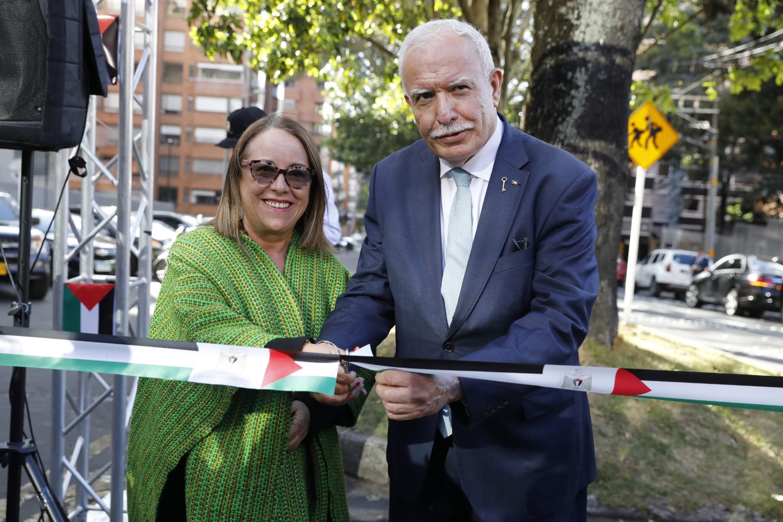 افتتاح شارع دولة فلسطين في العاصمة الكولومبية بوغوتا