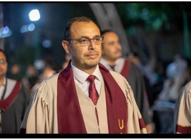 استشهاد الدكتور سعيد الزبدة رئيس الكلية الجامعية في غزة