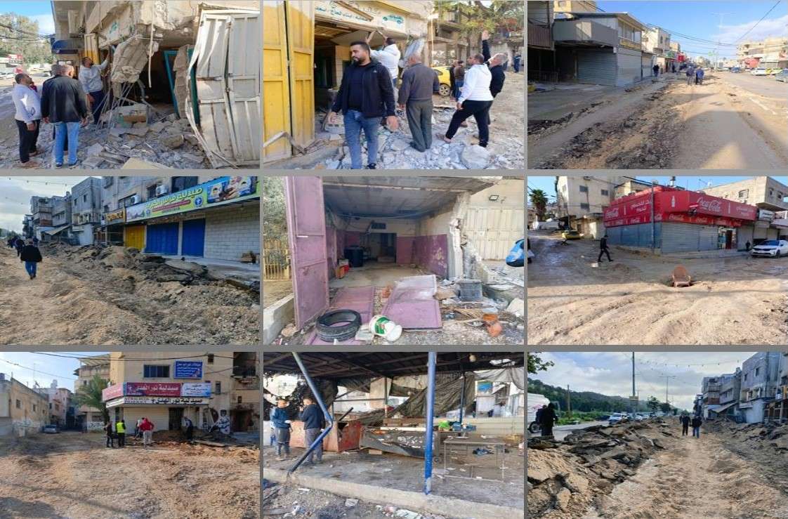 الاحتلال يخلّف دمارا كبيرا في البنية التحتية في مخيم نور شمس شرق طولكرم