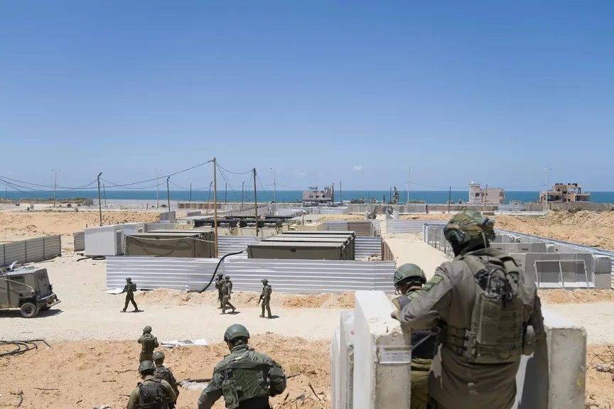 إصابة 2 من المارينز في القاعدة العسكرية الامريكية على شاطىء عزة