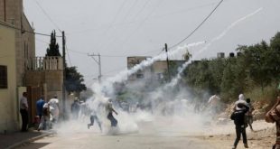 إصابات بالاختناق خلال مواجهات مع الاحتلال في بلدة قصرة جنوب نابلس