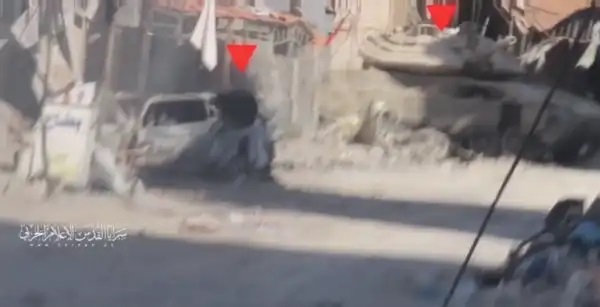 سرايا القدس تدمر دبابة "ميركافا 4" بعد كمين مركب شمالي غزة