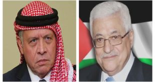 الرئيس عباس يتلقى برقية تعزية من ملك الأردن بوفاة ابن شقيقه