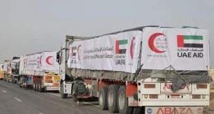100 قافلة مساعدات إماراتية وصلت قطاع غزة منذ بداية عملية "الفارس الشهم 3"