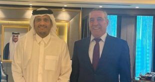 حسين الشيخ يبحث مع رئيس الوزراء القطري آخر التطورات