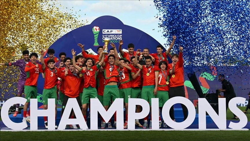 منتخب المغرب يتوج بلقب بطولة أمم إفريقيا تحت 17 عاما
