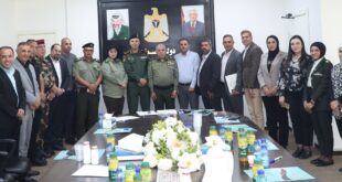 المفوض السياسي العام الناطق الرسمي لقوى الامن الفلسطيني يلتقي اللجنة العليا للعلاقات العامة والإعلام في المؤسسة الأمنية والعسكرية الفلسطينية